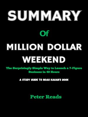 cover image of SUMMARY    of  MILLION DOLLAR WEEKEND